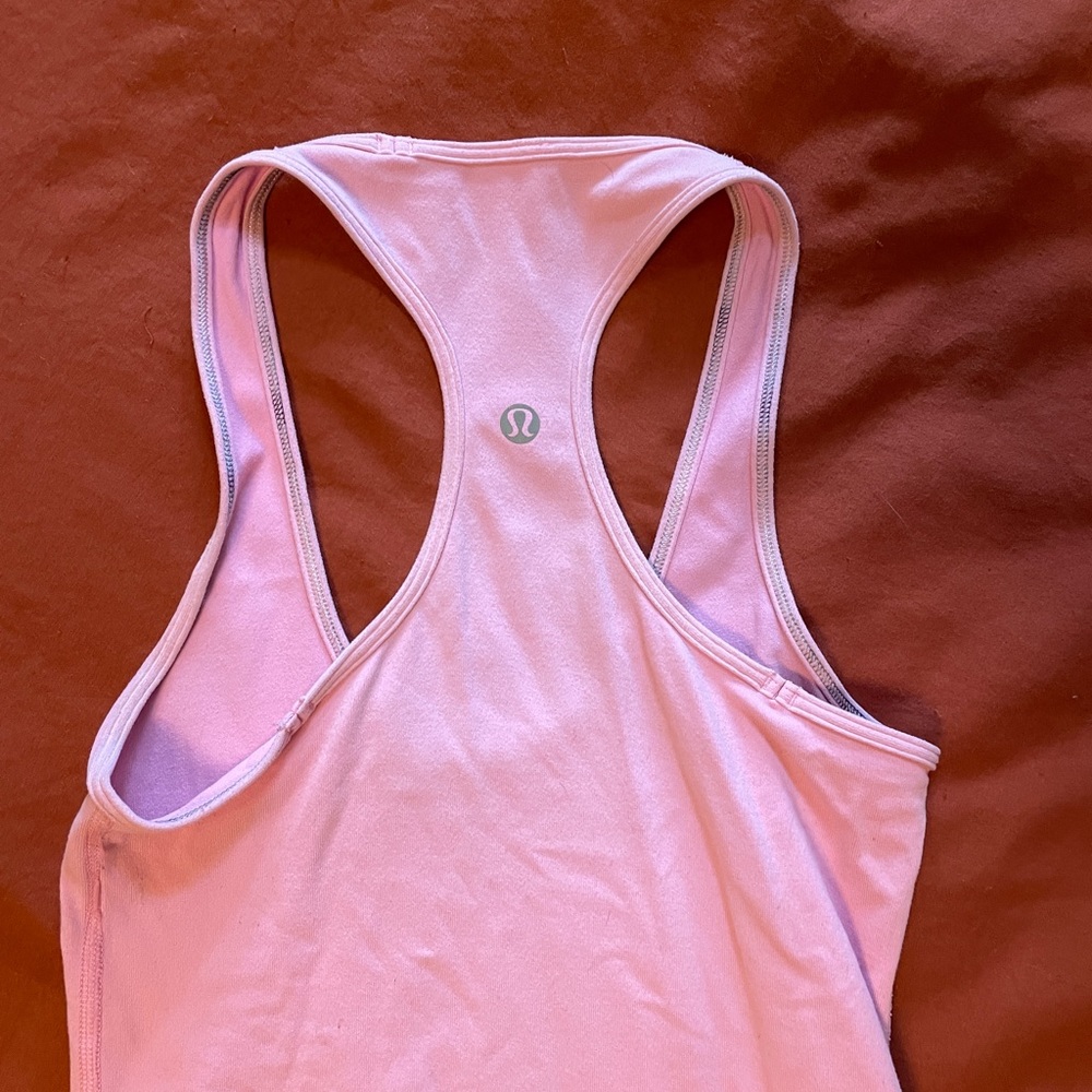 Lululemon Pink Racerback Tank Top - Picture 2 of 3